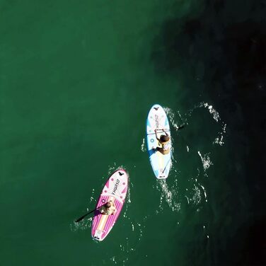 Дитяча надувна SUP-дошка THURSO SURF Wunderkind 228x76x10 см, двошарова, карбонове весло, 3 знімні плавці, шнурок, рюкзак для води