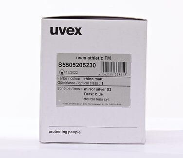 Лижна маска Uvex Athletic FM, універсальний розмір, Croco Matt/Gold-LGL, дзеркальні лінзи
