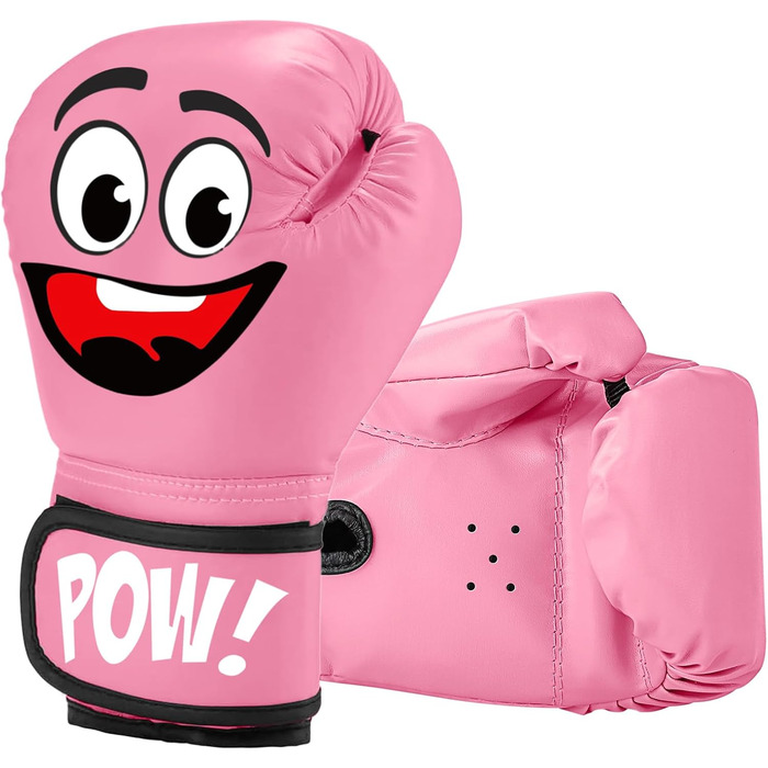 Дитячі боксерські рукавички, 4oz - для спарингу, тренувань, MMA, Муай Тай, кікбоксингу та бойових мистецтв (Рожеві)