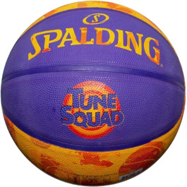 Баскетбольний м’яч Spalding Space Jam Tune Squad, розмір 7, фіолетовий, для жінок, чоловіків і дітей