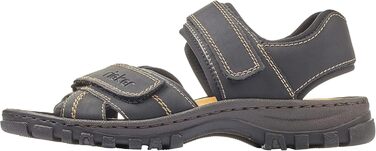 Чоловічі сандалії Rieker, 44 EU, чорного кольору