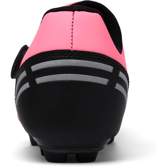 Велосипедні черевики для чоловіків: MTB, шосе, маунтінбайк, Radschuhe з системою кріплення 2-х педалей та пряжкою. Колір: зелений, рожевий (41 EU)