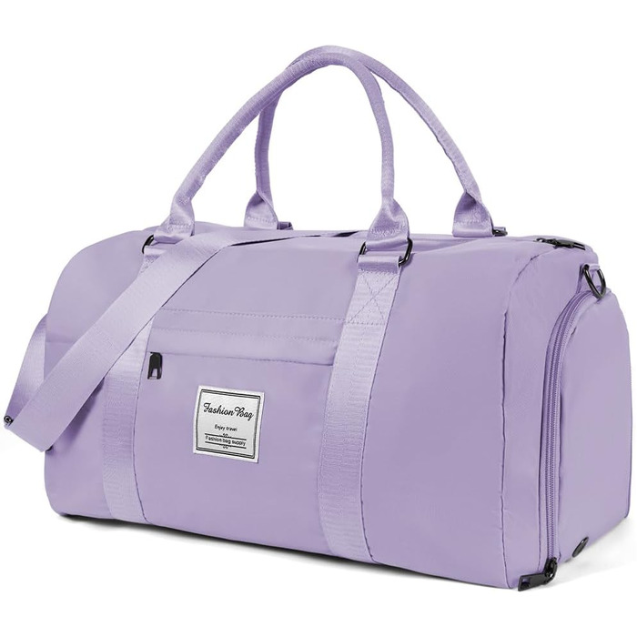 Спортивна сумка Flintronic: дорожня сумка, валіза-мішок з відділенням для взуття та мокрих речей, водонепроникна, для подорожей та спорту, чорна (#4 світло-фіолетовий)