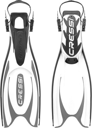 Ласти Cressi Frog Plus для дорослих XS/S (36-39), чорні/білі