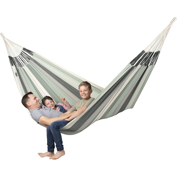 Гамак LA SIESTA Modesta Olive Kingsize з органічної бавовни, оливковий