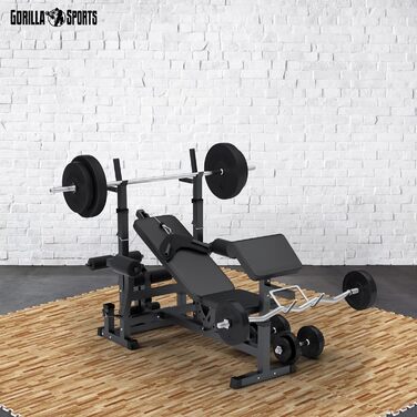 Набір захисних пазл-килимків для підлоги GORILLA SPORTS (16 шт), 60x60x1.2 см, EVA піна, під дерево, 5.76 м² — килимок для фітнесу та тренувань