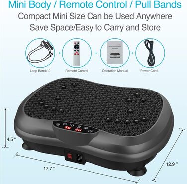 Віброплатформа для тренувань AXV, Mini-Fitness, Лімфодренаж для схуднення та тонусу, Домашній спортзал