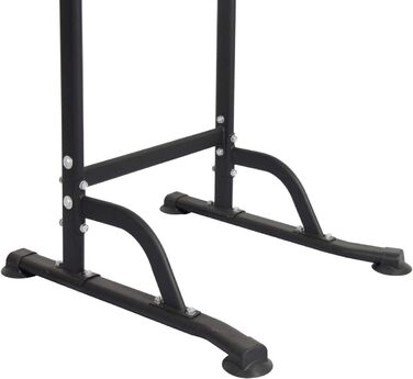 Турнік-стійка DlandHome для турніку, віджимань та підтягувань, регульована, чорна (75 x 82 x 165~210 см)