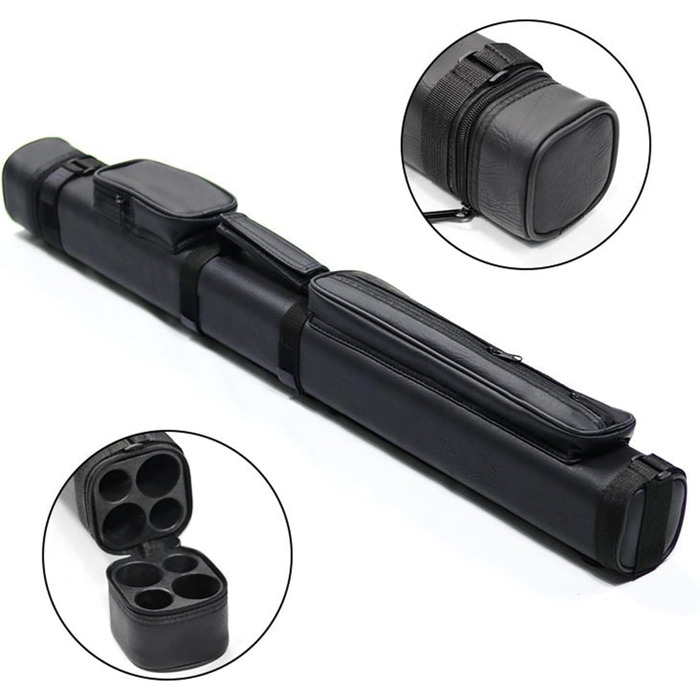 Кейс для більярдних київ F Fityle: переносна сумка-органайзер на 2 кийки, 1/2 снукер, з відділенням для аксесуарів