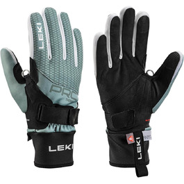Жіночі лижні рукавички LEKI PRC ThermoPlus Shark, бірюзові, розмір 6