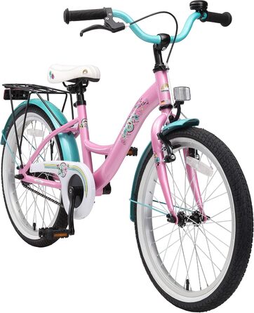 Дитячий велосипед BIKESTAR для дівчат, 20 та 24 дюйми, від 6 і 9 років, легка рама, безпечний, німецька якість