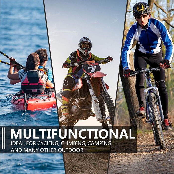 Велосипедні рукавички MOREOK - рукавички для велоспорту, півпальчикові, 5 мм SBR гель, антиковзаючі, амортизуючі, для гірського велосипеда, унісекс, чоловічі/жіночі, білі, розмір L