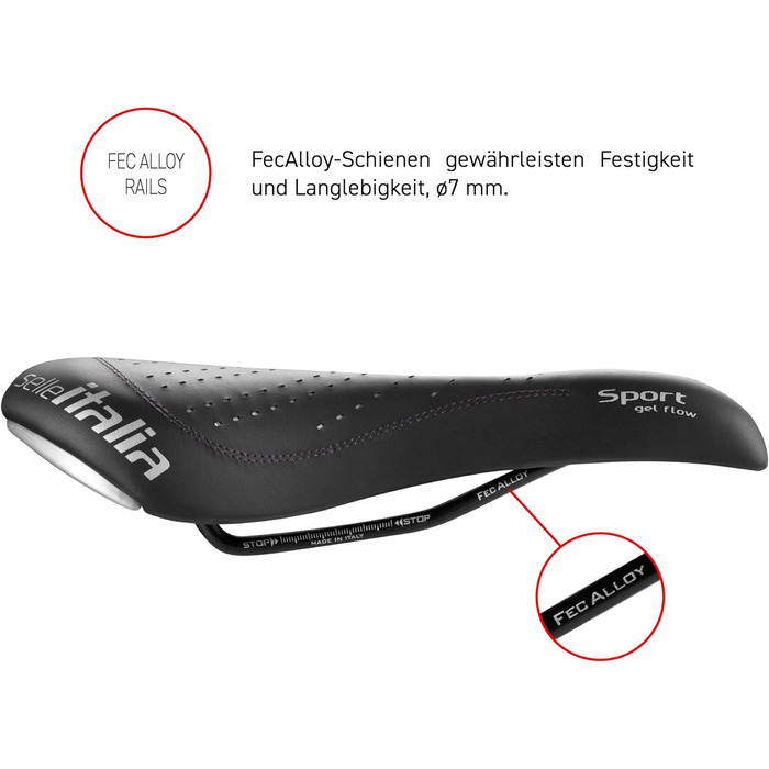 Сідло Selle Italia Sport Gel Flow Schwarz S2 - комфортне сідло для велосипеда