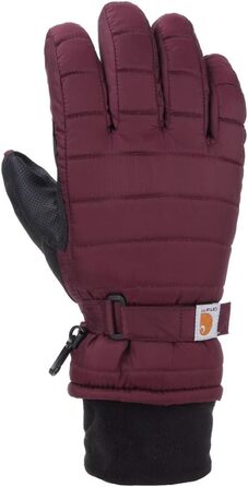 Жіночі зимові рукавички Carhartt Quilts Insulated з водонепроникною мембраною, Crabapple