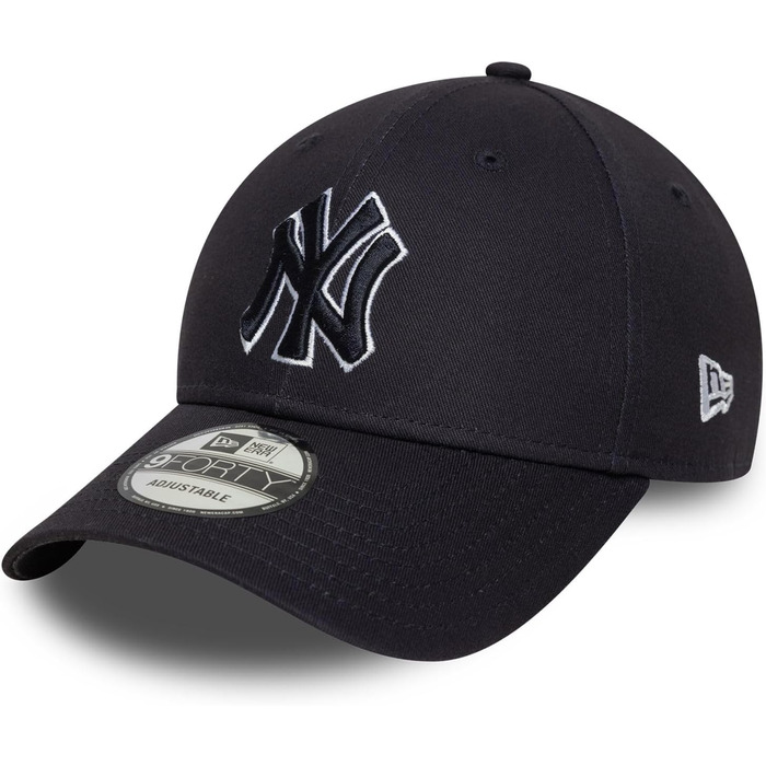 Кепка New Era 9Forty Strap Cap з вишитим логотипом New York Yankees (Navy)