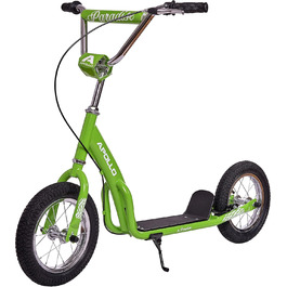 Дитячий самокат Apollo Retro Scooter Paradise з повітряними колесами 12,5 дюйма, широкий майданчик, стильний трюковий самокат для дітей і підлітків