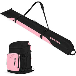 Сумка для лиж Odoland Skitasche Set, рожева: містка, водонепроникна, для подорожей, до 200 см