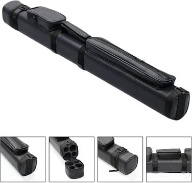 Кейс для більярдних київ F Fityle: переносна сумка-органайзер на 2 кийки, 1/2 снукер, з відділенням для аксесуарів