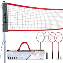 Набір для бадмінтону Franklin Sports: сітка, 4 ракетки, 2 волани, сумка – для двору, пляжу, дорослих та дітей