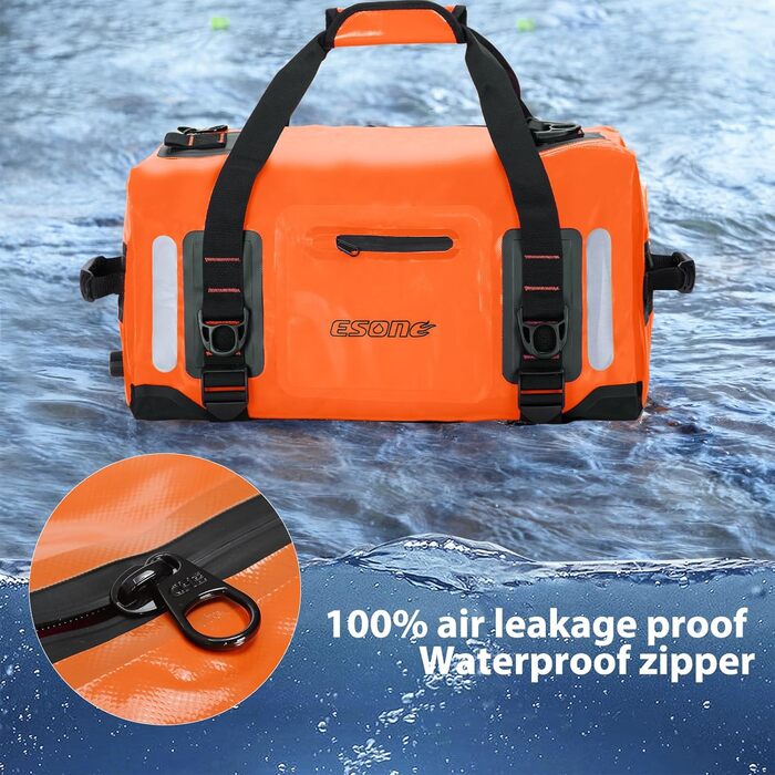 Водонепроникний рюкзак ESONE 90L для каякінгу та подорожей (Orange)