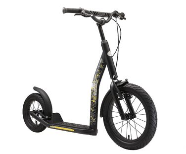 Самокат дитячий STAR SCOOTER City Kick Scooter 16 дюймів, з пневматичними колесами, регульована висота, чорний