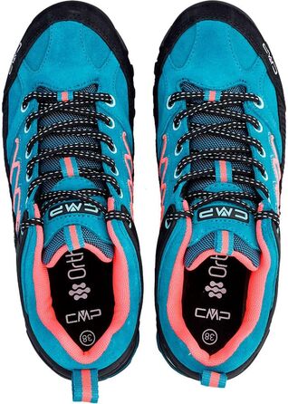 Жіночі трекінгові черевики CMP Moon Low Wmn Wp, 40 EU, Teal Red Fluo