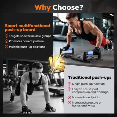 Тренажер для віджимань Push Up Board — багатофункціональна дошка для прокачування грудей та рук з таймером-лічильником, обладнання для калістеніки та фітнесу вдома