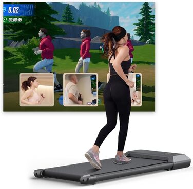 Бігова доріжка Raceable Walking Pad для дому з APP-керуванням, підтримкою Smart Tech, макс. 159 кг, експертні тренування, мультигонки та онлайн-інтерактив