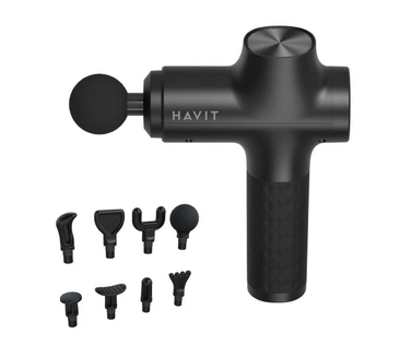 Перкусійний ручний масажер для м'язів Havit MG1503, чорний
