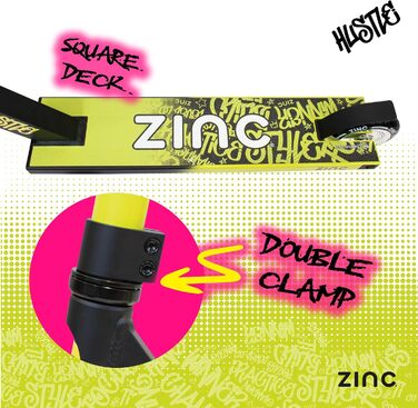 Дитячий трюковий ролер Hustle: легкий, з професійним кермом, підшипниками ABEC та колесами 100 мм