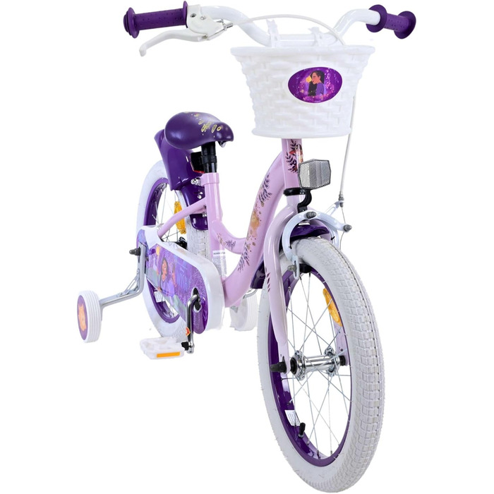 Дитячий велосипед Disney Wish для дівчаток, 16 дюймів, фіолетовий