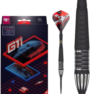 Дартси Target Phil Taylor Gen 11 Power 9-Five Swiss Point, 95% вольфрам, 22/24/26 г, набір дротиків для дартсу, гравецька серія