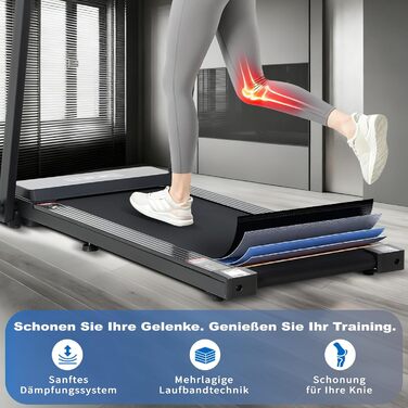 Ходунка-біговий килимок ISE 2-в-1 для дому, до 12 км/год, ультратонкий, складний, до 120 кг, LED-дисплей, 12 програм, для суглобів