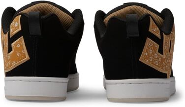 Кросівки DC Court Graffik Low Top Casual Skate Shoe, чорно-білі (40 EU, Black Gold)