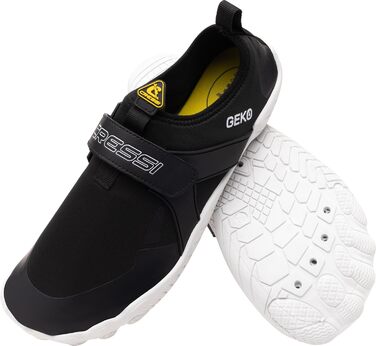 CRESSI Geko Shoes - унісекс черевики для дайвінгу та снорклінгу, чорно-білі, 37 EU