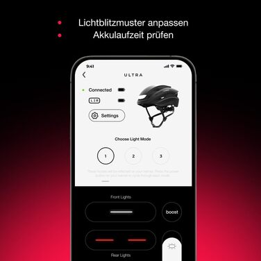 Lumos Ultra Smart-Шолом: велосипедний шолом з LED-ліхтарями, поворотниками та гальмівними ліхтарями, Bluetooth, розмір 51-55см, Ash Grey (MIPS)