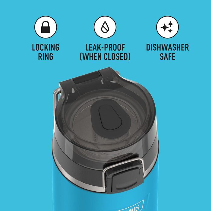 Термос-пляшка THERMOS ICON з поїлкою, 530 мл, темно-бірюзова, нержавіюча сталь, вакуумна ізоляція, з кришкою