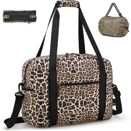 Спортивна сумка-рюкзак SPAHER Leopard: 40x30x20 см, для ручної поклажі Wizzair, Vueling, для подорожей, фітнесу, дамам та чоловікам