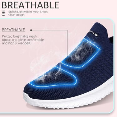 Жіночі кросівки Littleplum: дихаючі, легкі, спортивні, чорно-білі (41 EU, темно-синій)