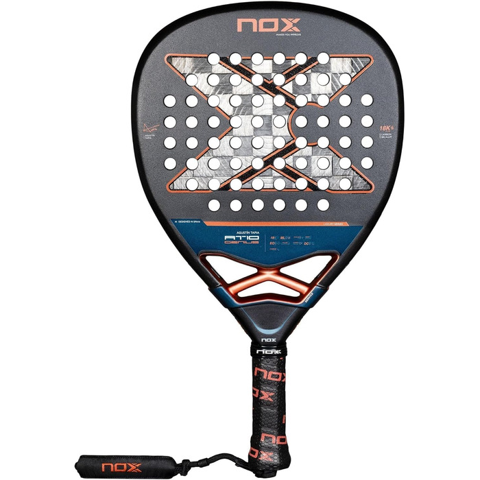 Падель ракетка Nox AT10 Genius Attack 18K Alum 360-375 г, Агустін Тапія