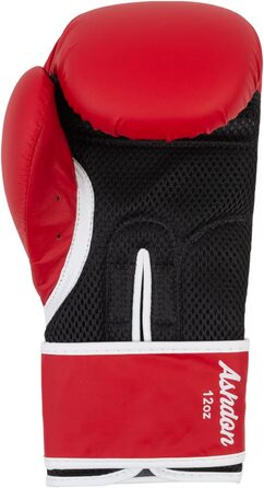 Боксерські рукавички Lonsdale Ashdon 14oz червоно-білі, унісекс, для дорослих