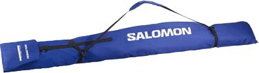 Сумка для лиж Salomon Original 1 пара 160–210 см, унісекс, регульований дизайн, зручне зберігання, довговічна, синя