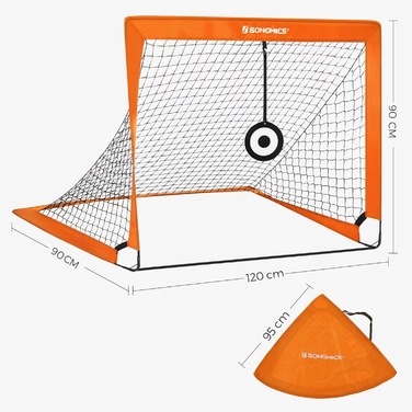 Набір дитячих переносних футбольних воріт (2 шт.), легкі, 120x90 см