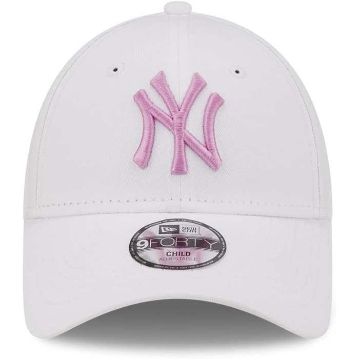 Дитяча бейсболка New Era New York Yankees 9Forty 940Kids-Yankees-White - рожева, 6-12 років