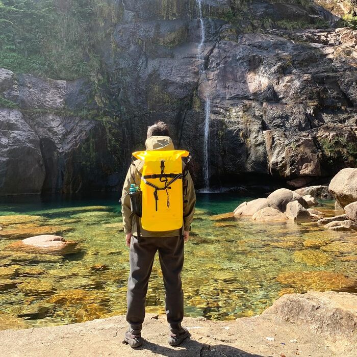 Водонепроникний рюкзак 35L для каякінгу, рафтингу та пляжу (жовтий)