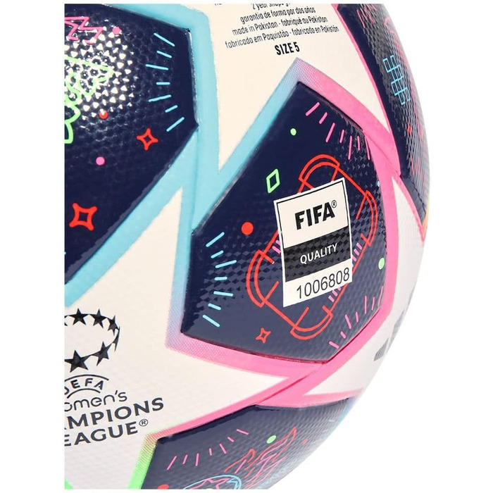 Футбольний м'яч ADIDAS WUCL LGE EHV, розмір 5, білий/мультіколор