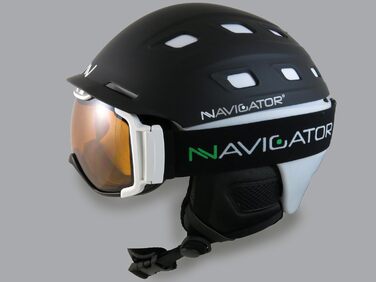 Гірськолижна маска NAVIGATOR OMIKRON, унісекс, чорна, сноуборд/лижна, універсальний розмір