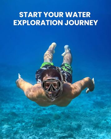 Набір для снорклінгу OutdoorMaster Mobula для дорослих: маска, трубка, ласти. Сірий/Чорний, S/M. Панорамний огляд, антизапарник, суха трубка