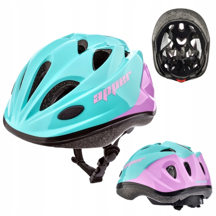 Дитячий велосипедний шолом з регулюванням та набір захисту для скейту, розмір S