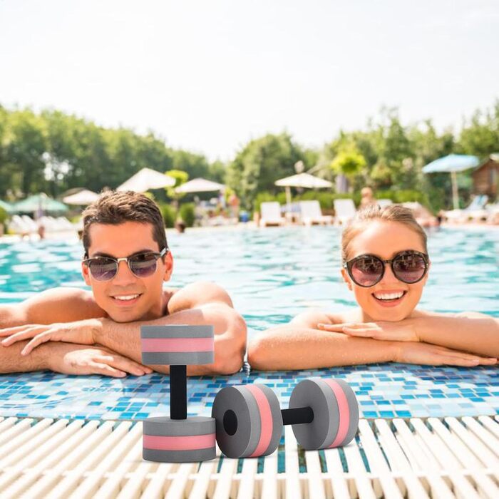 Водні гантелі Aqua Hanteln для аквафітнесу та аквайогінгу, 2 шт., сірі